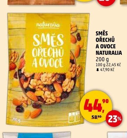 SMĚS OŘECHŮ A OVOCE NATURALIA