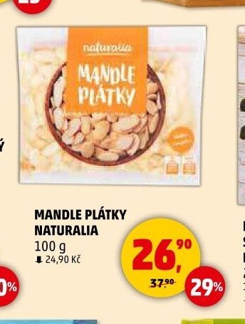 MANDLE PLÁTKY NATURALIA