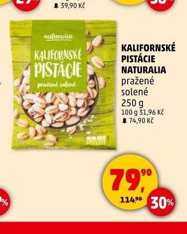 KALIFORNSKÉ PISTÁCIE NATURALIA
