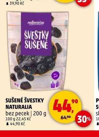 Sušené švestky Naturalia