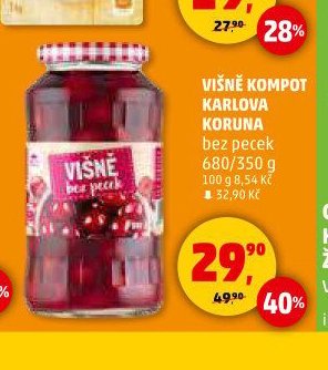 VIŠNĚ KOMPOT KARLOVA KORUNA