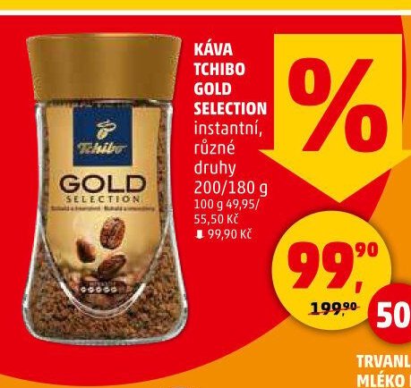 KÁVA TCHIBO GOLD SELECTION instantní, různé druhy