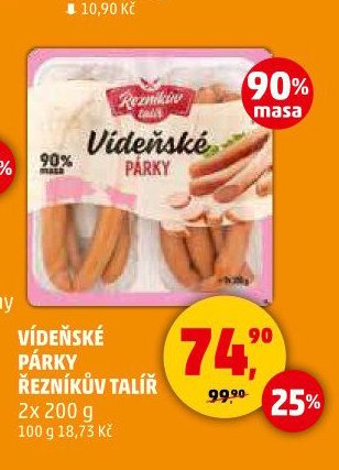 VÍDEŇSKÉ PÁRKY ŘEZNÍKŮV TALÍŘ