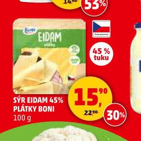 Sýr Eidam plátky Boni 100 g