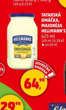 Tatarská omáčka, Majonéza Hellmann's 625 ml