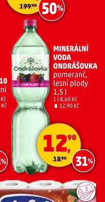 Minerální voda Ondrášovka 1,5 l