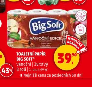 Toaletní papír Big Soft 8 rolí