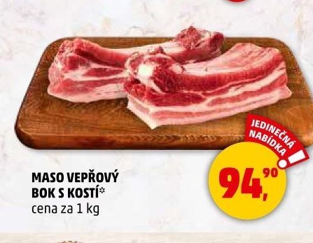 MASO VEPŘOVÝ BOK S KOSTÍ