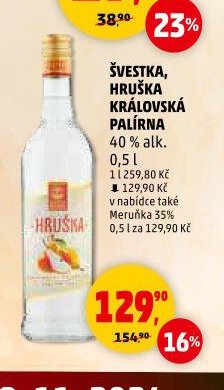 ŠVESTKA, HRUŠKA KRÁLOVSKÁ PALÍRNA