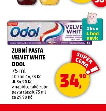 Zubní pasta Velvet White Odol