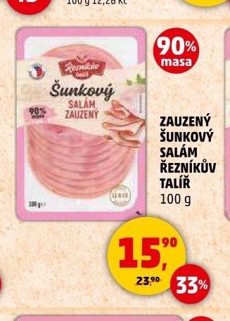 ZAUZENÝ ŠUNKOVÝ SALÁM ŘEZNÍKŮV TALÍŘ