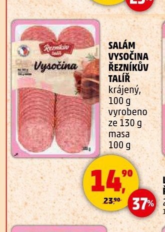 SALÁM VYSOČINA ŘEZNÍKŮV TALÍŘ