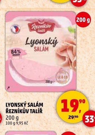 LYONSKÝ SALÁM ŘEZNÍKŮV TALÍŘ