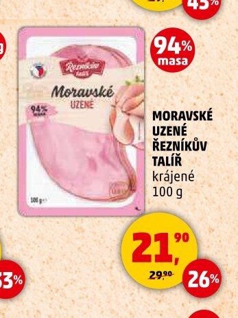 MORAVSKÉ UZENÉ ŘEZNÍKŮV TALÍŘ