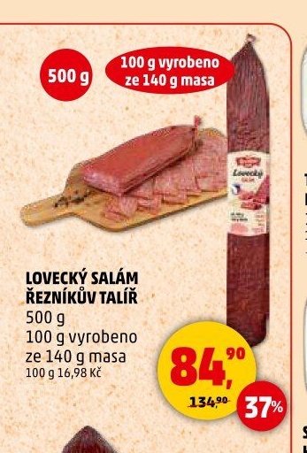 Lovecký salám Řezníkův talíř