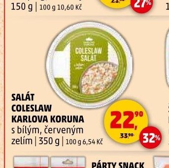 Salát Coleslaw Karlova Koruna