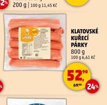 Klatovské kuřecí párky