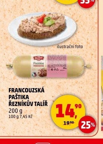 Francouzská paštika Řezníkův talíř
