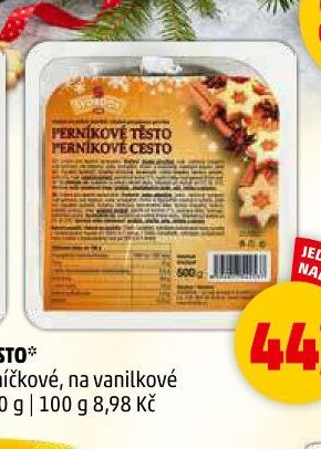 Vánoční těsto Perníkové