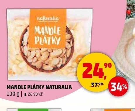 MANDLE PLÁTKY NATURALIA