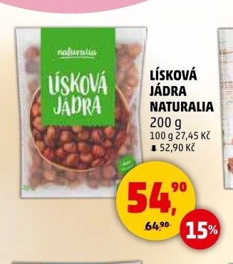 LÍSKOVÁ JÁDRA NATURALIA