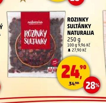 ROZINKY SULTÁNKY NATURALIA