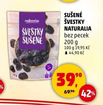 SUŠENÉ ŠVESTKY NATURALIA