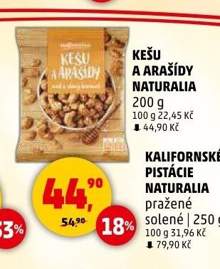 KEŠU A ARAŠÍDY NATURALIA