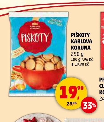 Piškoty Karlova Koruna