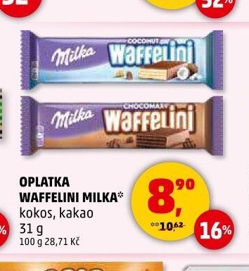 OPLATKA WAFFELINI MILKA