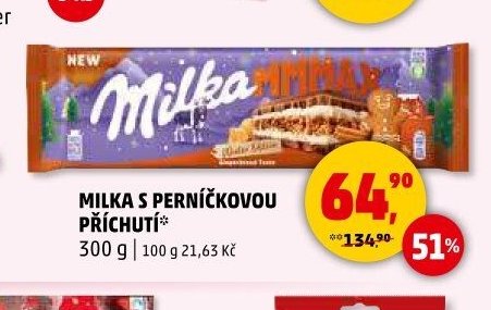 MILKA S PERNÍČKOVOU PŘÍCHUTÍ