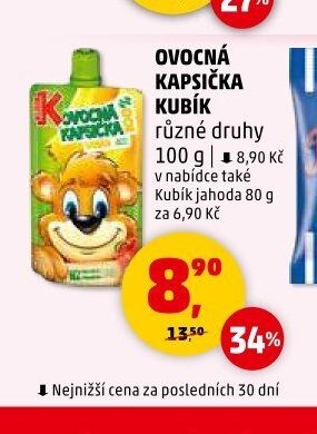OVOCNÁ KAPSIČKA KUBÍK