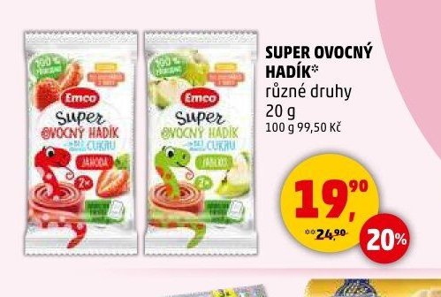 Emco Super ovocný hadík