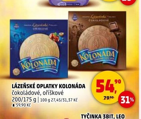 Lázeňské oplatky Kolonáda