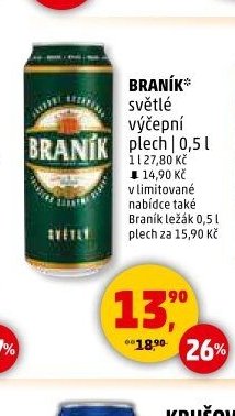 BRANÍK světlé výčepní plech