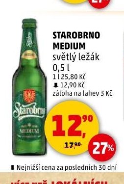 STAROBRNO MEDIUM světlý ležák