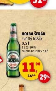 HOLBA ŠERÁK světlý ležák