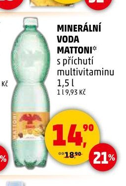 MINERÁLNÍ VODA MATTONI*