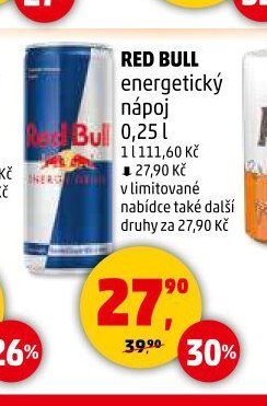 RED BULL energetický nápoj