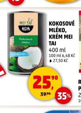 KOKOSOVÉ MLÉKO, KRÉM MEI TAI
