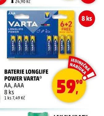 BATERIE LONGLIFE POWER VARTA