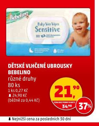 DĚTSKÉ VLHČENÉ UBROUSKY BEBELINO