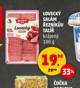 LOVECKÝ SALÁM ŘEZNÍKŮV TALÍŘ