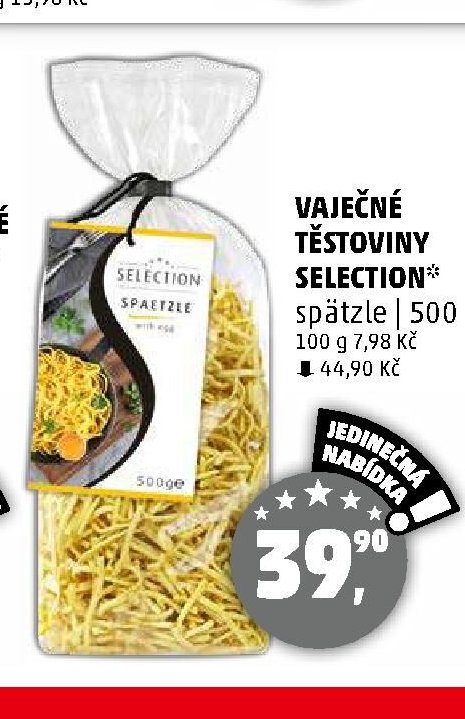 VAJEČNÉ TĚSTOVINY SELECTION* spätzle | 500 g