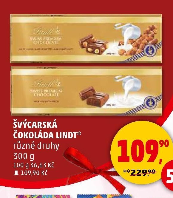 ŠVÝCARSKÁ ČOKOLÁDA LINDT