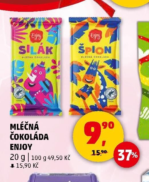 MLÉČNÁ ČOKOLÁDA ENJOY