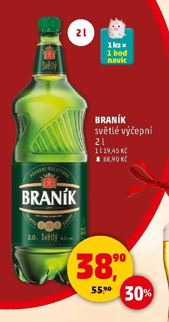Braník světlé výčepní 2 l