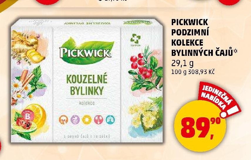 PICKWICK PODZIMNÍ KOLEKCE BYLINNÝCH ČAJŮ