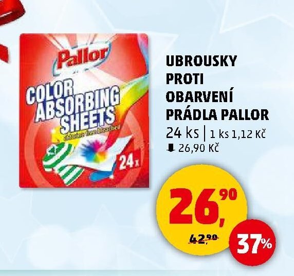 Ubrousky proti obarvení prádla Pallor