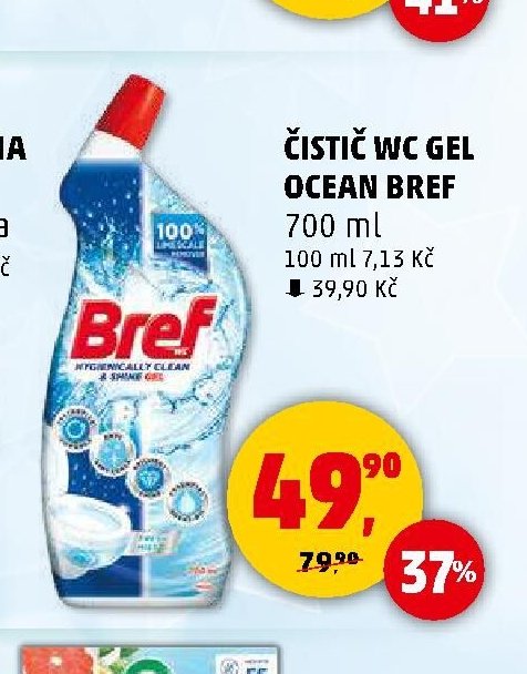 Čistič WC gel Ocean Bref